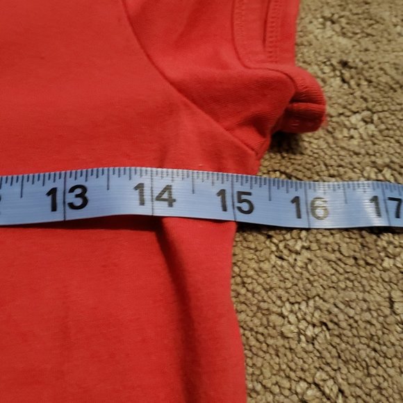 Piper & Blue Henley T-Shirt Short Sleeve Red | Women's Medium M Brand New NWT - Picture 5 of 6